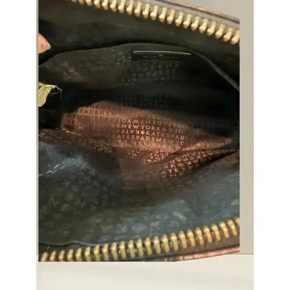 NWOT Kate Spade New York Black Pebbled Leather Satchel Crossbody - Picture 8 of 12